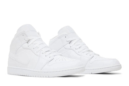 Jordan 1 Mid Triple White