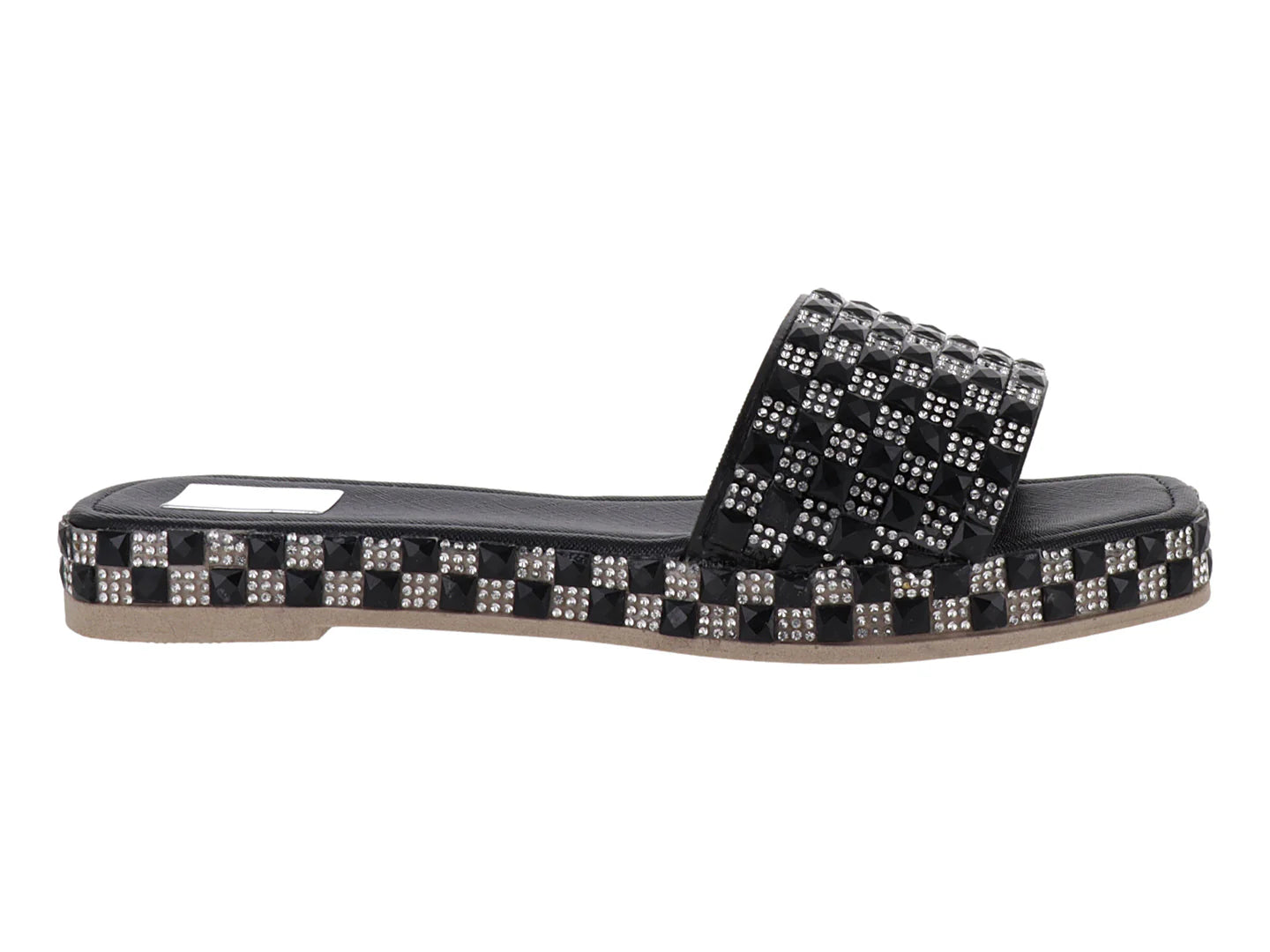 Sandalias Luna Rosa Negro Plata para Mujer