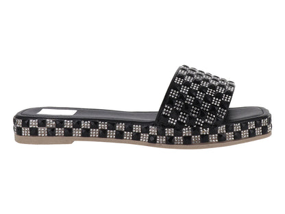 Sandalias Luna Rosa Negro Plata para Mujer