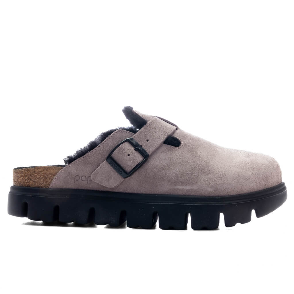 Womens Boston Chunky Shearling Faded Purple Black