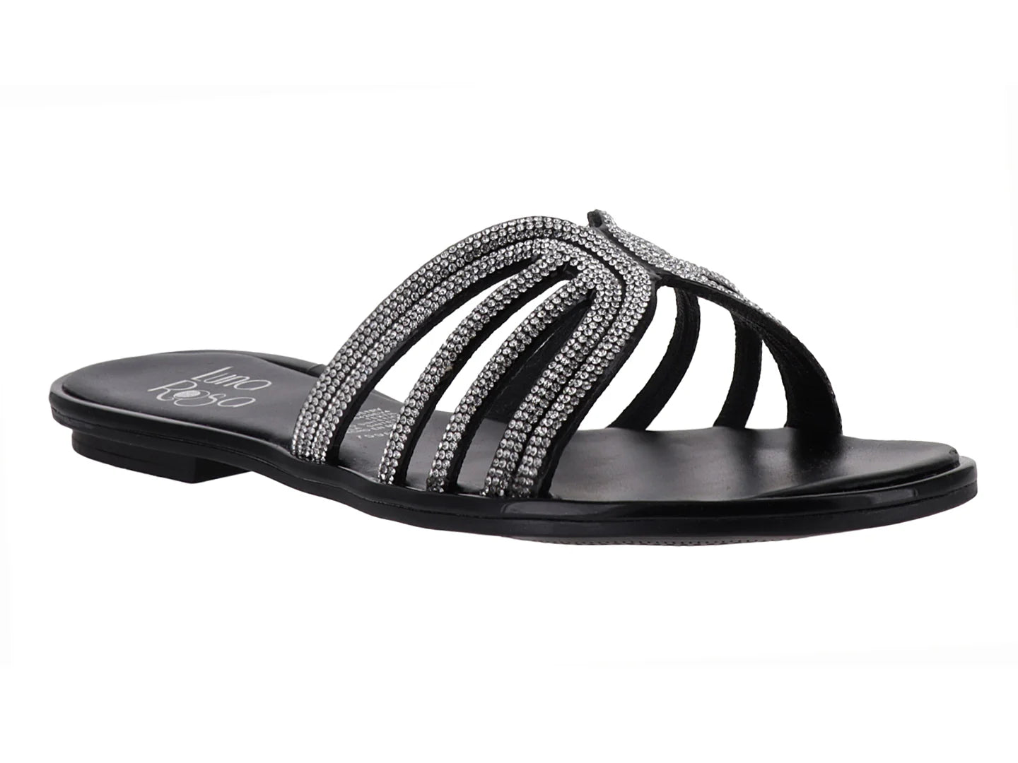 Sandalias Luna Rosa Negras para Mujer