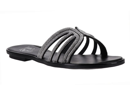 Sandalias Luna Rosa Negras para Mujer