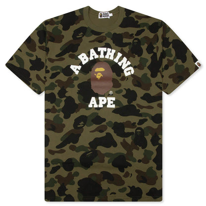 1st Camo College Tee Green