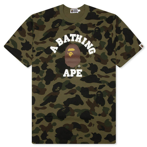1st Camo College Tee Green