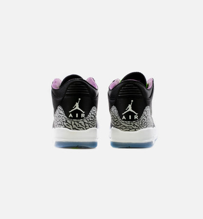 Air Jordan 3 Electric Green Grade School Lifestyle Shoe Black Green