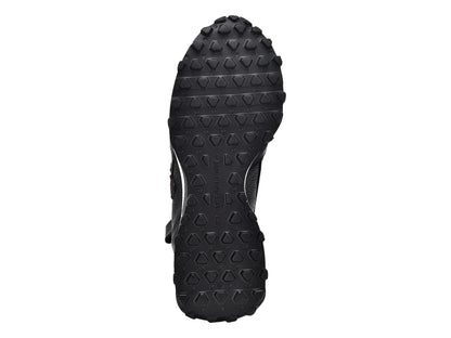 Tenis Cuadra de Piel Ternera Negro para Hombre
