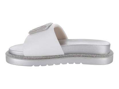 Sandalias ROZE Blancas con Glitter para Mujer