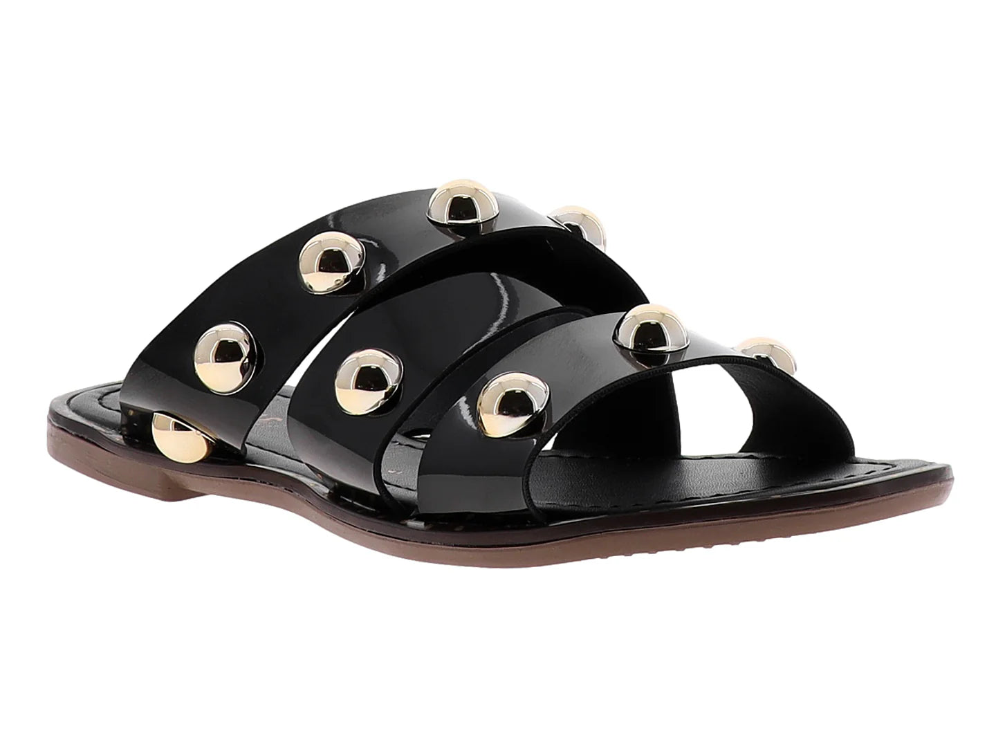 Sandalias MeliAna Charol Negro para Mujer