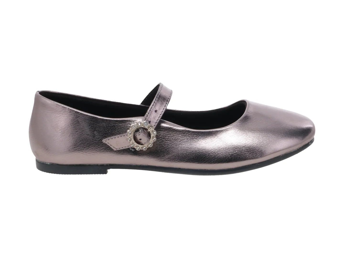 Zapatos Planos Tropicana Gris Metálico para Niña