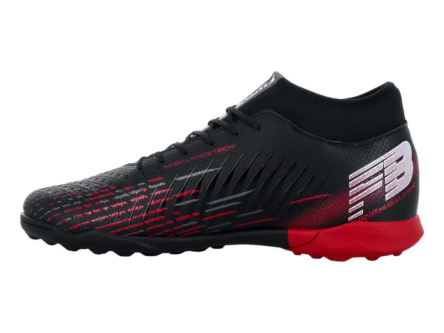 Tenis de Fútbol Furia 1515 Negro Rojo para Hombre