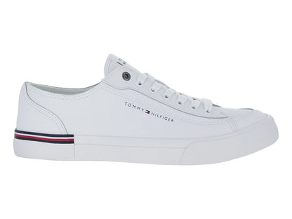 Tenis Tommy Hilfiger Corporate Vulc Leather Blancos para Hombre