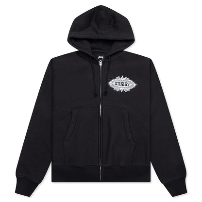 Mantra Zip Hoodie Black