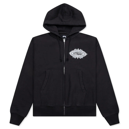 Mantra Zip Hoodie Black