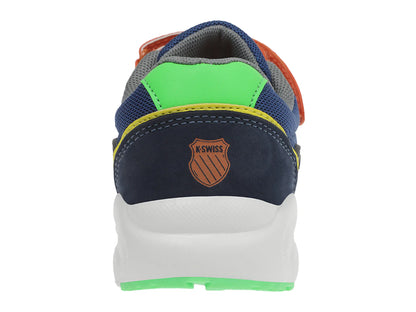Tenis K SWISS Zahir Azul Marino y Naranja para Niño