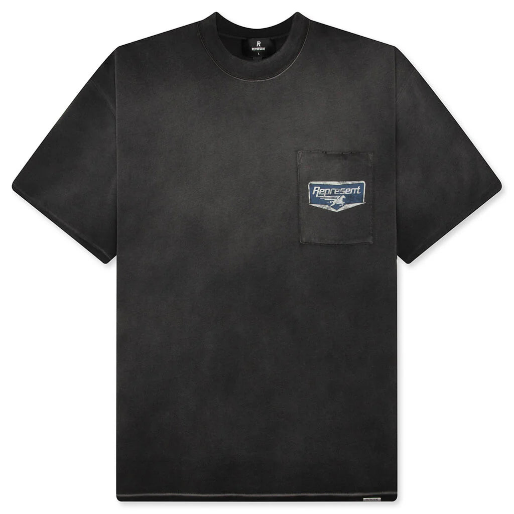 Nothing Faster T Shirt Stained Black
