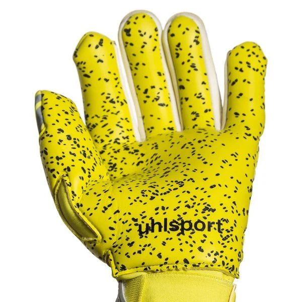 Uhlsport Eliminator Supergrip HN Goalkeeper Gloves Lite Flue Yellow Griffin