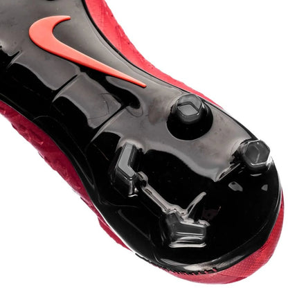 Nike Kids Jr Hypervenom Phantom III Dynamic Fit FG Firm Ground Soccer Cleats Red Black Crimson