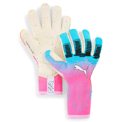 PUMA Future Ultimate NC Goalkeeper Soccer Gloves Blue Pink White