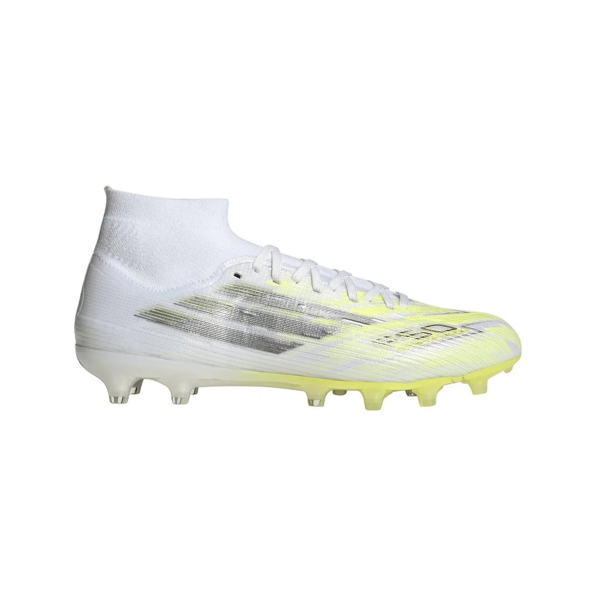 adidas F50 Sparkfusion Pro Mid Cut FG AG Womens Soccer Cleats White Iron Yellow
