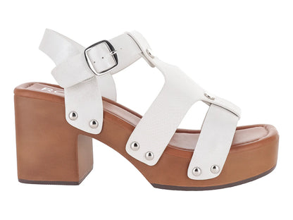 Sandalias ROZE Blancas de Plataforma para Mujer