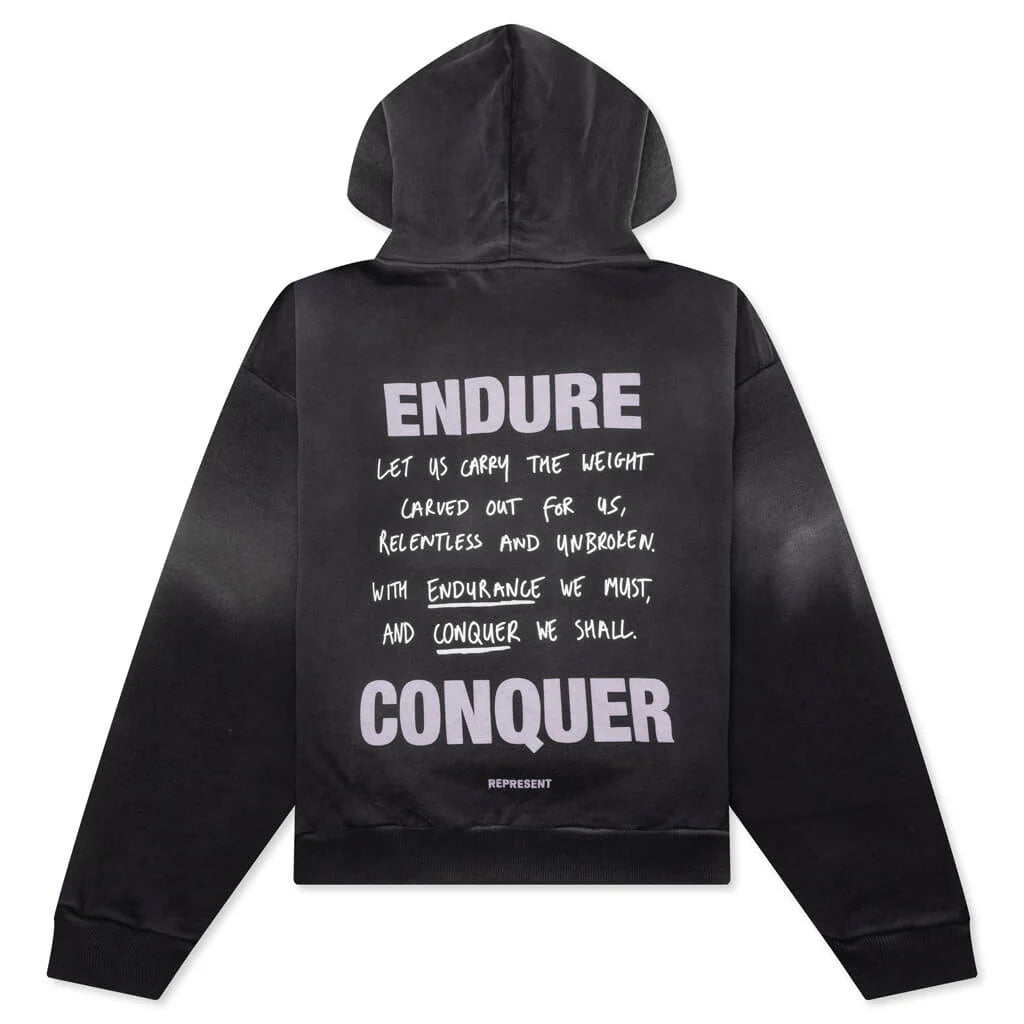 Atlas Hoodie Stained Black