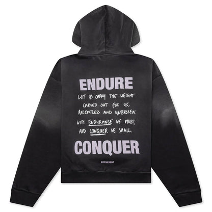 Atlas Hoodie Stained Black