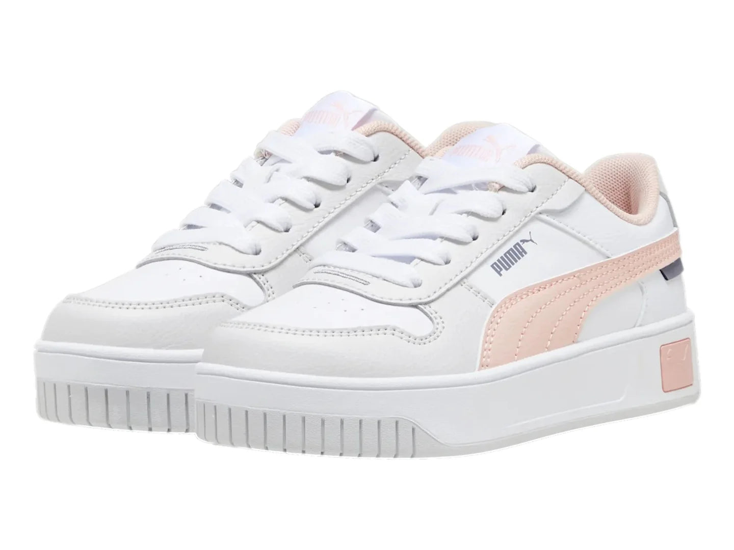 Tenis PUMA Carina Street Blanco y Rosa para Niña