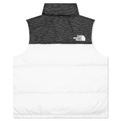 1996 Retro Nuptse Vest White Dune