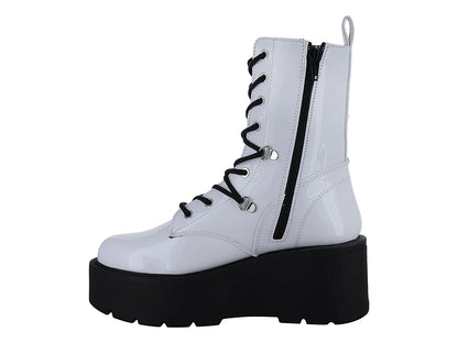 Botas Solie de Charol Blanco para Mujer