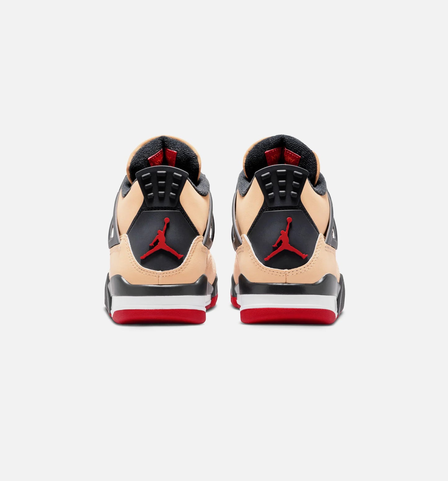 Air Jordan 4 Retro Grade School Lifestyle Shoe Sesame Fire Red Black White