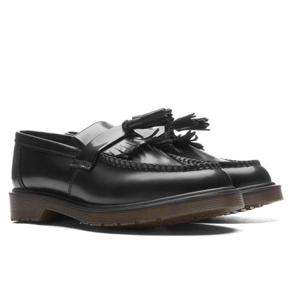Adrian Smooth Leather Tassel Loafer Black