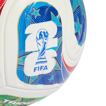 adidas FIFA World Cup 26 Trionda Pro Soccer Ball White Blue Red