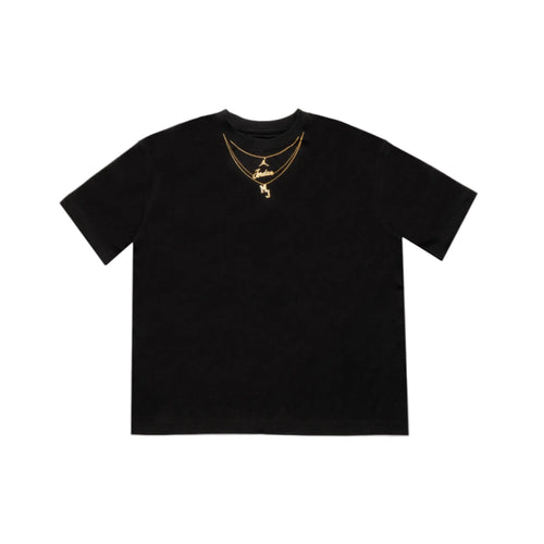 Women's  "Heritage Gold Chain" Tee - "Black"