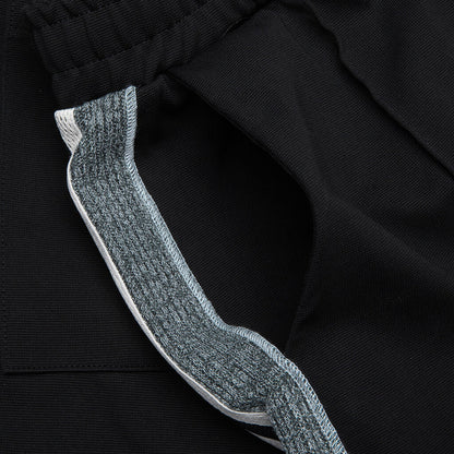 Knit Panel Pant Black Green