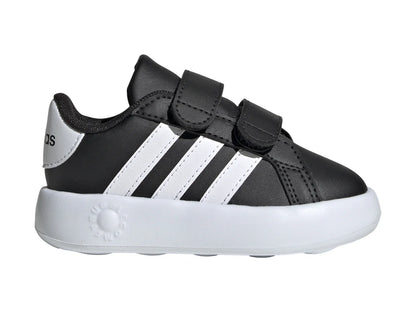 Tenis Adidas Grand Court 20 Negro con Blanco para Niño