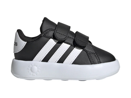 Tenis Adidas Grand Court 20 Negro con Blanco para Niño