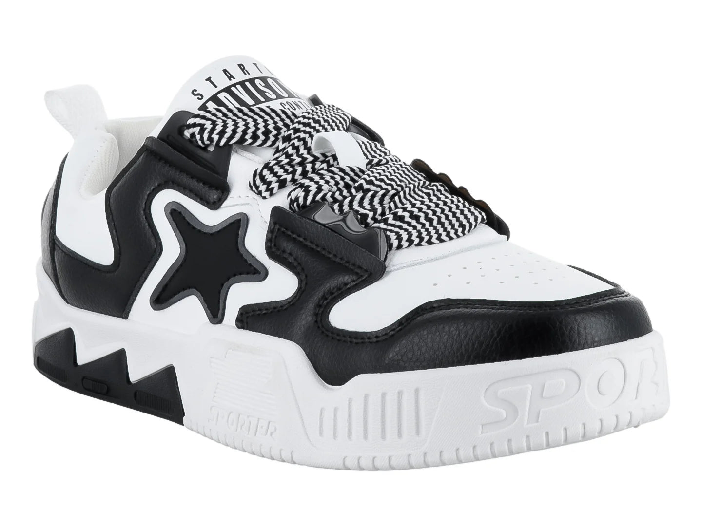 Tenis ZAEM Negro y Blanco para Hombre