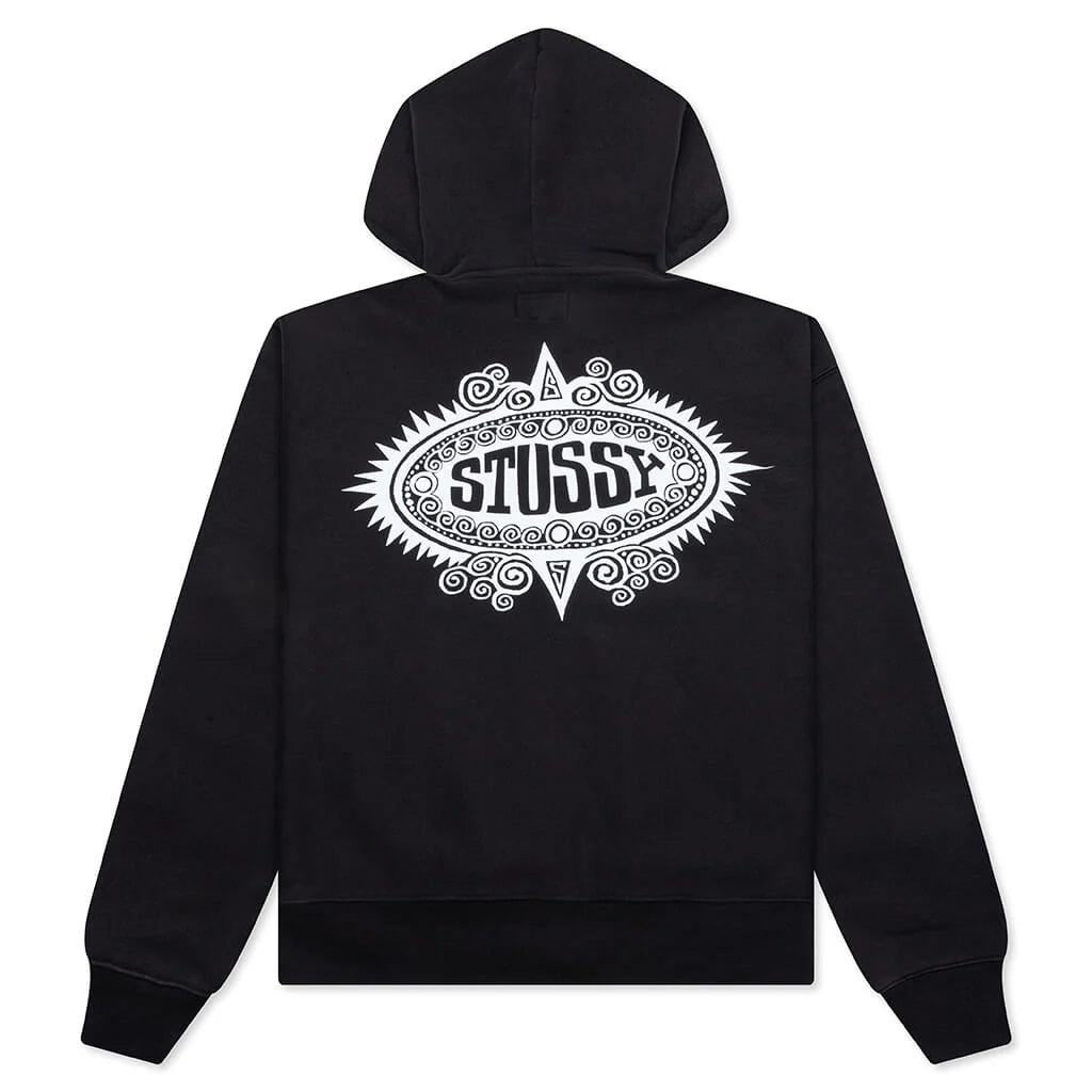 Mantra Zip Hoodie Black