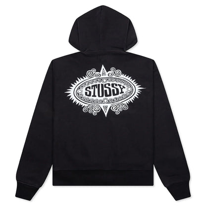 Mantra Zip Hoodie Black