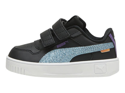 Tenis PUMA Carina Street Deep Dive Negro y Turquesa para Niña