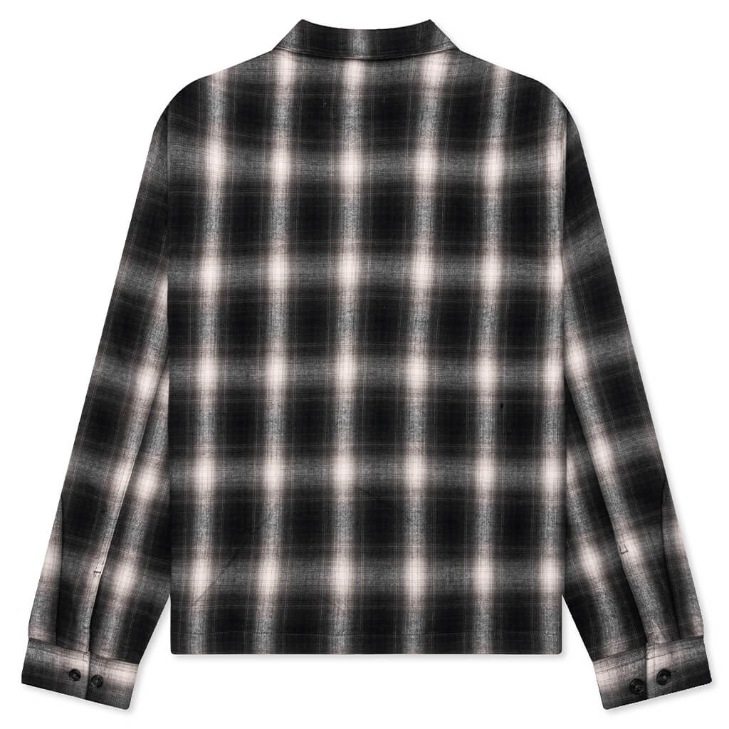 Brushed Flannel Shirt Jacket Green Multi