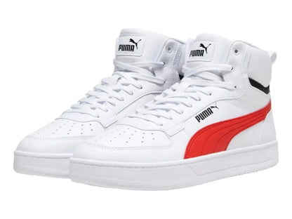 Tenis PUMA Caven 20 Mid Blanco y Rojo para Hombre