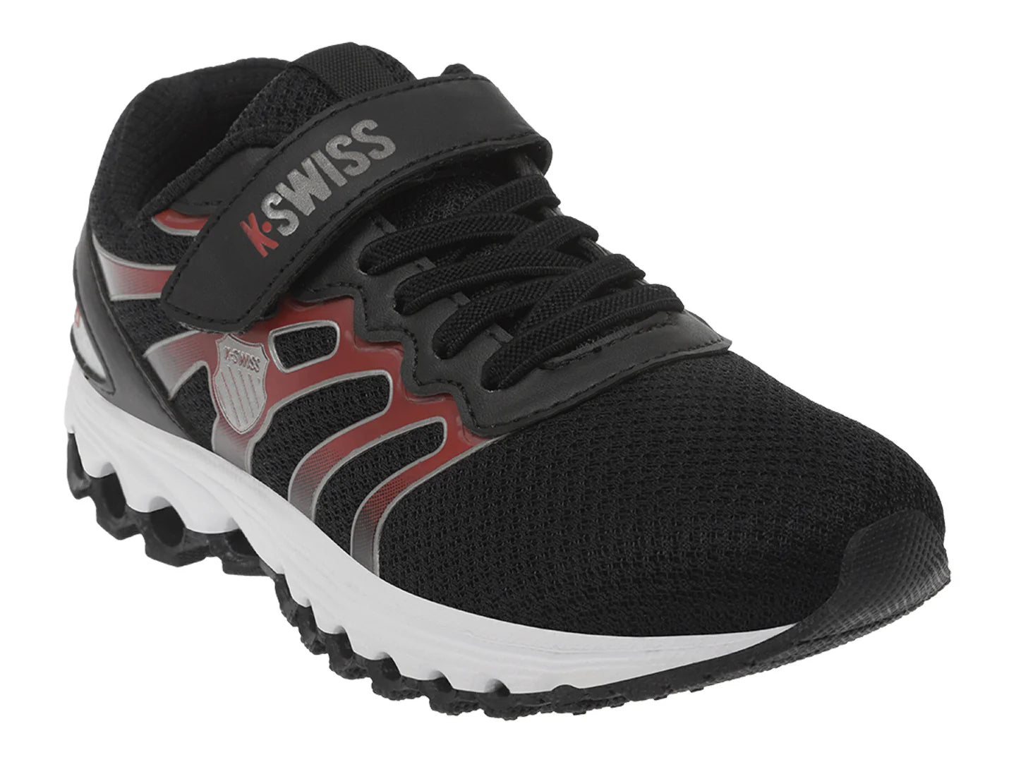 Tenis K SWISS Tubes Negro con Rojo para Niño