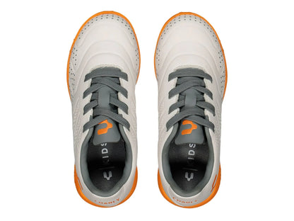 Tenis de Fútbol Charly Blanco y Naranja para Niño