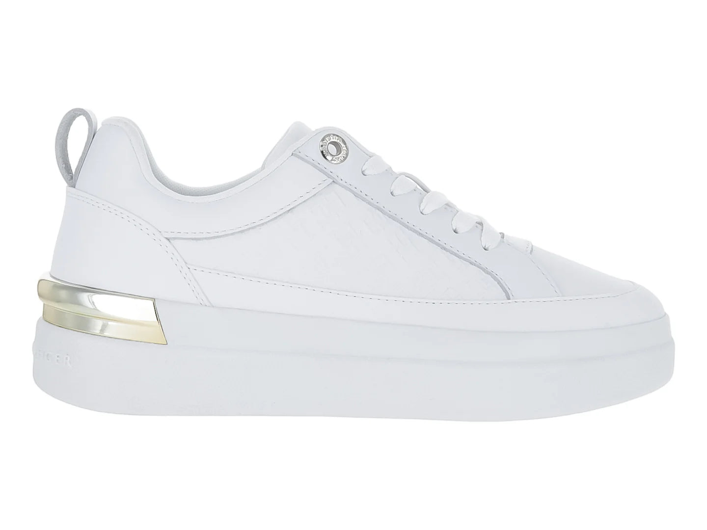 Tenis Tommy Hilfiger Lux Court Monogram Blancos para Mujer