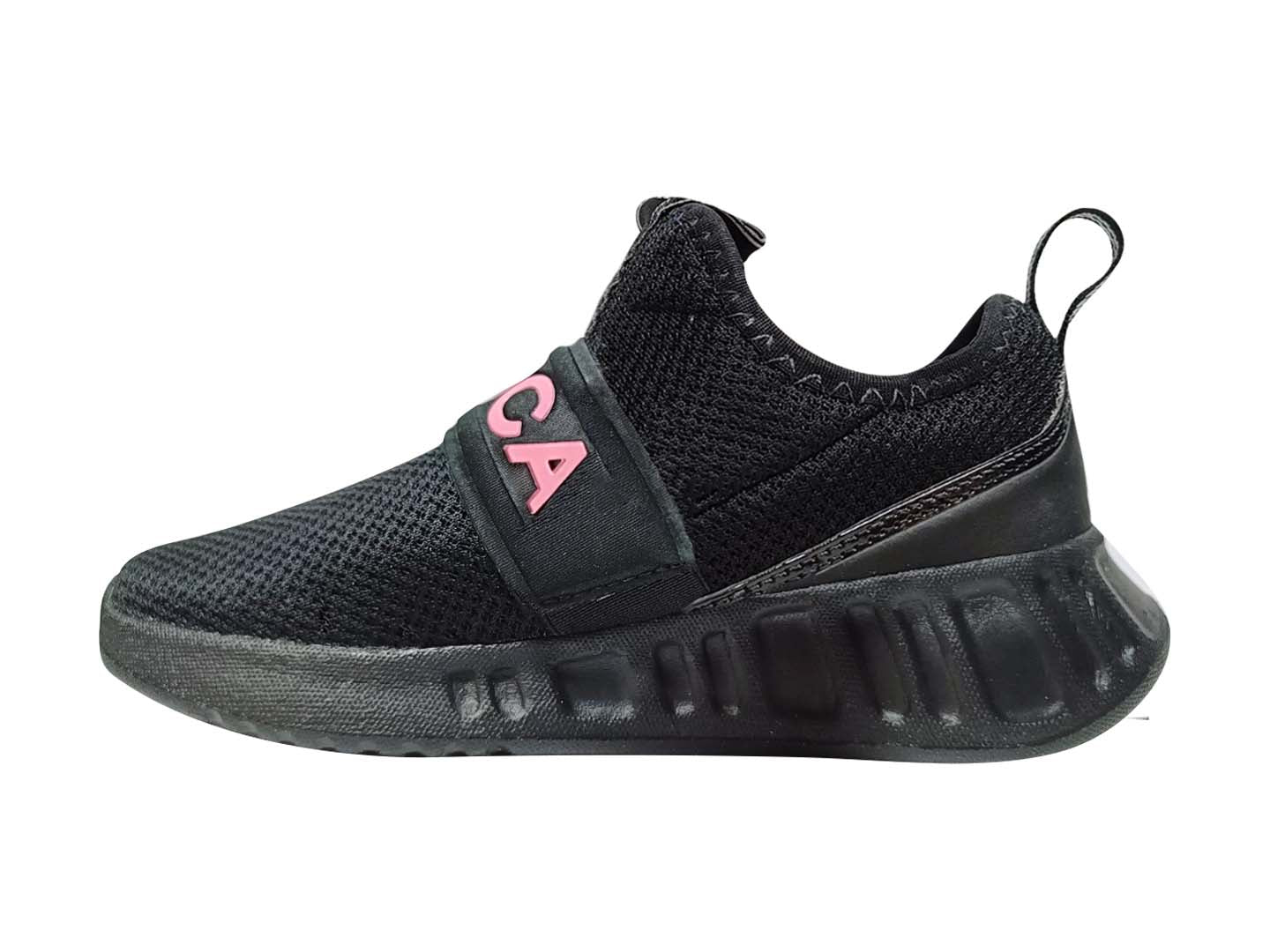 Tenis Nautica Negro Rosa para Niña
