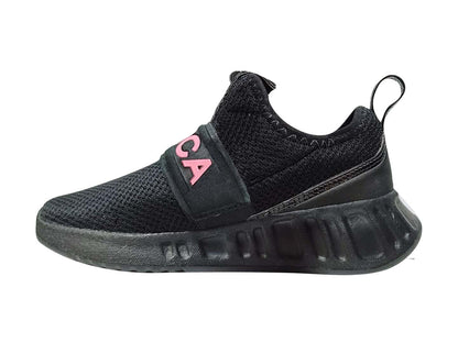 Tenis Nautica Negro Rosa para Niña