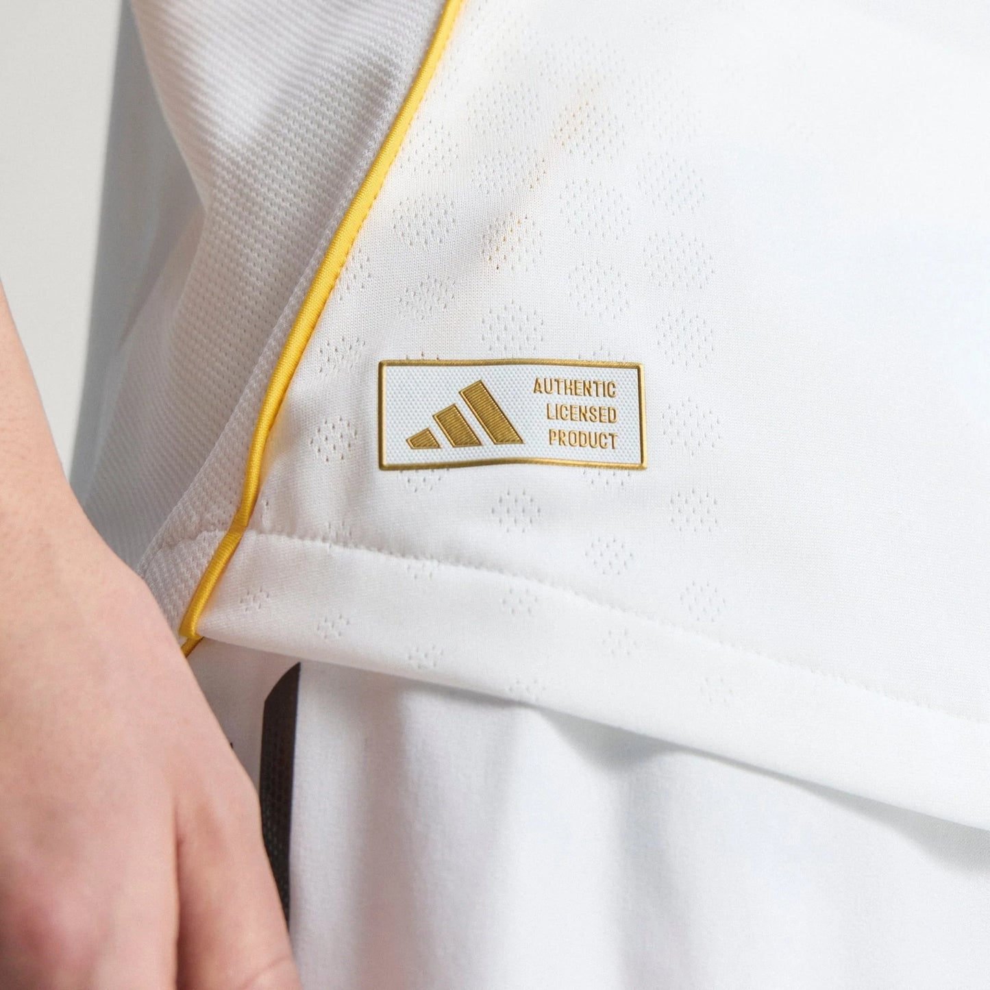 adidas Real Madrid Home Authentic Mens Soccer Jersey 25 26 White