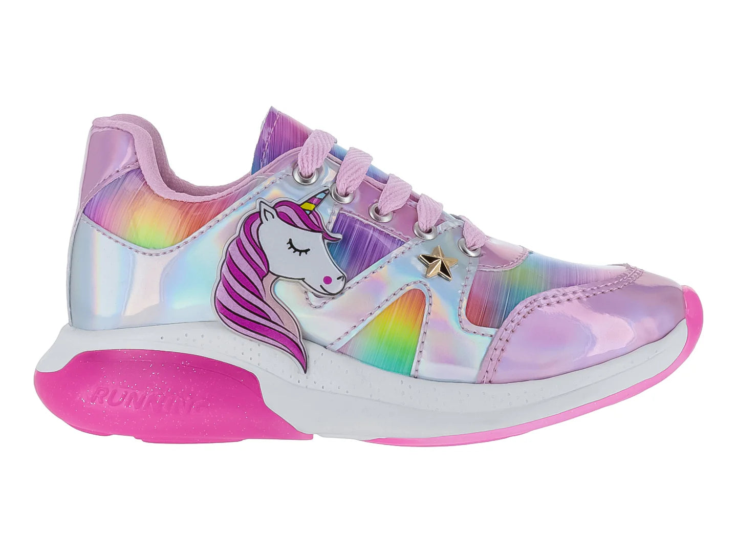 Tenis BICHOS Unicornio Plata Multicolor para Niña