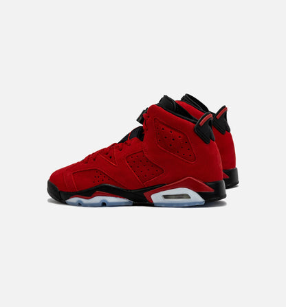 Air Jordan 6 Retro Toro Bravo Grade School Lifestyle Shoe Red Black
